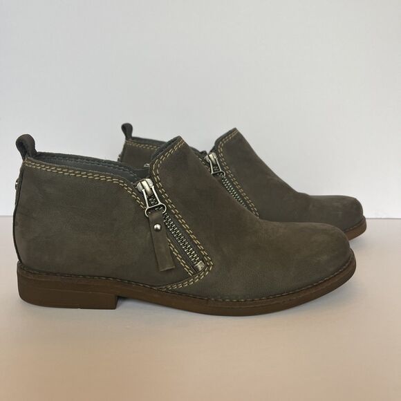 Hush Puppies Mazin Cayto, Women Chukka Ankle, Gray, Side Zip, Comfort Boots Sz 7 - Picture 2 of 16